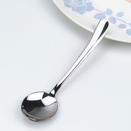 304不锈钢餐具 不锈钢勺子 304韩式长柄勺子 销售不锈钢餐具